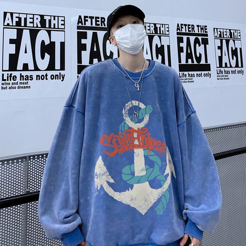 [BUXIJIAO Series] ★Tops★ 4color Unisex Men's Large Size Sweatshirt Cool