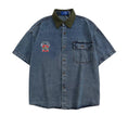 Load image into Gallery viewer, [Come Series]★Embroidered Shirt★ Denim Shirt Casual Retro Tops Unisex Men's ML XL 2XL
