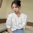 Load image into Gallery viewer, [XJXJ Series]★Shirt★ Tops Ladies Fashion Simple Temperament Enhancement Super Cheap Cute White White
