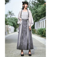 Load image into Gallery viewer, [Ancient monster house---Tsurutou series] ★China style skirt★ Improved Chinese clothing 2-piece skirt set Outer windshield skirt + inner white skirt
