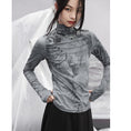 Load image into Gallery viewer, [Da Qinglong Shu Series] ★China style tops★ Knit tops, autumn clothes, spring clothes, slimming, ink pattern, stylish, easy to match for commuting
