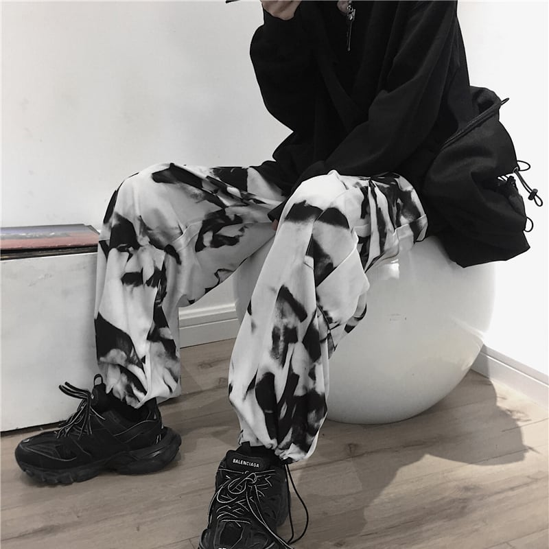 [INstudios Series]★Pants★ 2color Casual Pants Unisex Fashion White Dark Gray