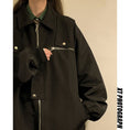 Load image into Gallery viewer, [NANSHI Series]★Jacket★ 2color outerwear unisex men's black red ML XL 2XL
