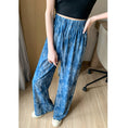 Load image into Gallery viewer, [FENGLIN Series] ★Casual Pants★ Bottoms Trousers Cool Blue Blue Slimming Alphabet
