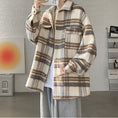 Load image into Gallery viewer, [PPG Series]★Outerwear★ 2color Jacket Unisex Men's Plaid Lasha Casual ML XL 2XL
