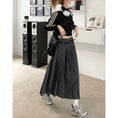 Load image into Gallery viewer, [Shoujo Kaira Series]★Skirt★ 3color Bottoms Pleated Skirt Black Gray Black Gray Slimming Easy to Match SML
