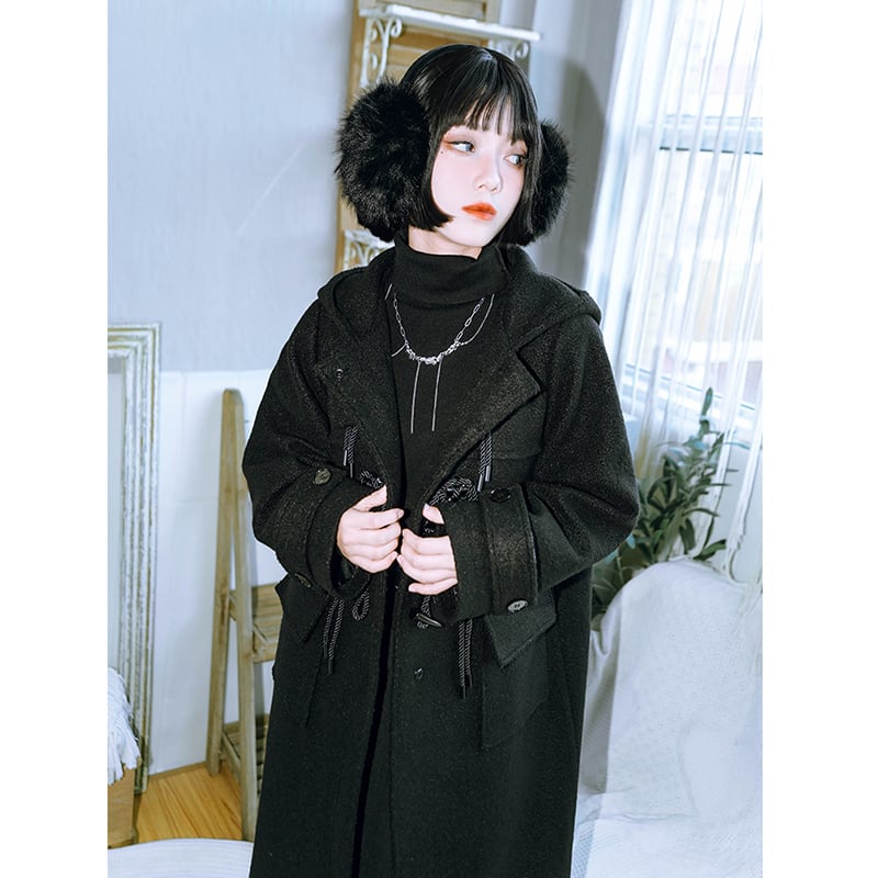 [Kokaisha---Shizuki Series] ★China style coat★ Lasha Quilted Thick Warm Winter Clothes Long Coat