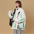 Load image into Gallery viewer, [Fujiiman Series] ★Jacket★ 2color outer denim unisex graffiti unique couple clothes retro oversize
