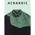 Load image into Gallery viewer, [ACRARDIC Series] ★POLO Shirt★ Tops Unisex Men's Switching Short Sleeve Black Green
