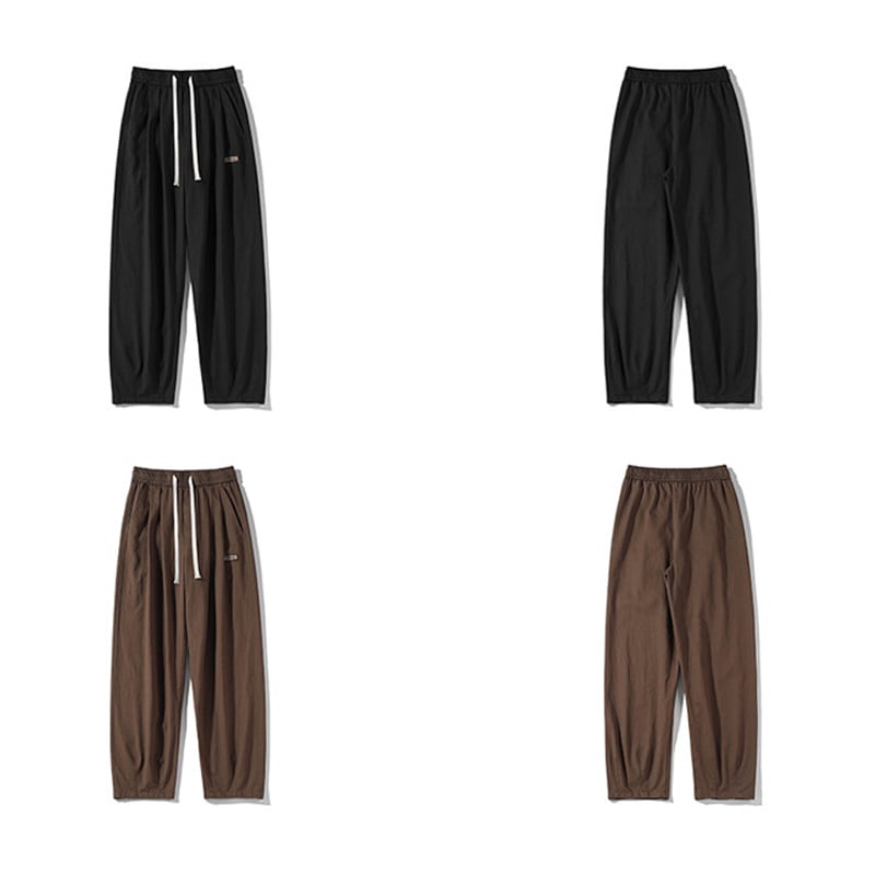 [BIGEMAN Series] ★Casual Pants★ 2color Bottoms Pants Unisex Men's Large Size Coffee Color Black