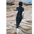 Load image into Gallery viewer, [Da Qinglong Shu Series] ★China style dress★ Improved cheongsam dress, sexy velvet, long length, improves temperament, photo shoot, party
