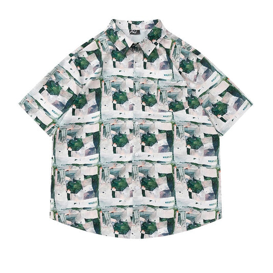 [JINKESEN Series]★Shirt★ Aloha shirt, Okinawa, Hawaii tops, short sleeve shirt, unisex, men's, unique, easy to match