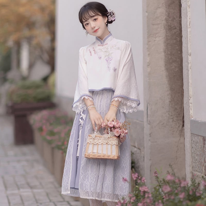 [Dust Smoke Cloud Dream---Shifuji Series]★Setup Single Order★Chinese Clothes, Tops or Skirts, Improved Chinese Clothes, Cute, Temperament Up, Dating