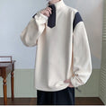 Load image into Gallery viewer, [Pvpvpv Series] ★Tops★ 3color Fleece lining Unisex Men's Black Beige Dark Gray Casual
