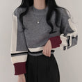 Load image into Gallery viewer, [LIANGLIANG series]★Knit tops★ 3color tops mini length white black gray
