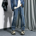 Load image into Gallery viewer, [YOULIN series]★Denim pants★ 2color bottoms pants unisex men's large size blue black
