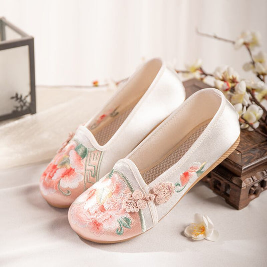 [BAIQIN Series] ★Embroidered shoes★ 2color shoes Shoes Chinese dress shoes Tang suit Hanfu retro Size 34-40