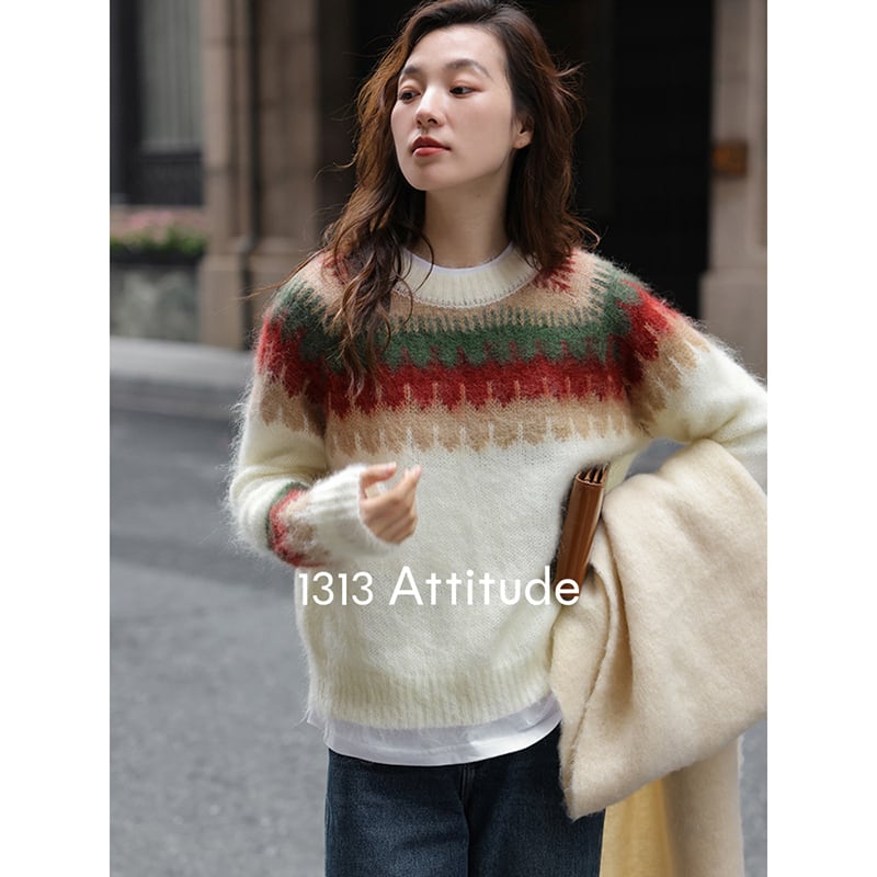 [KAKA Series]★Sweater★ Knit Tops Christmas Fashion Ladies Cute Easy to Match