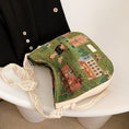 Load image into Gallery viewer, [WEIWEI Series]★China style bag★ Shoulder bag Oil painting style Unique Green Green Stylish
