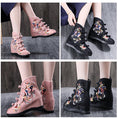 Load image into Gallery viewer, Women's Boots Tang Suit Hanfu Shoes Chinese Shoes 4 Colors Selection Size 34-41 Heel 5cm Black Red Beige Pink
