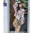 Load image into Gallery viewer, [Koikoro Series] ★Sweater★ Knit tops Colorful striped pattern Cute Easy to match Autumn clothes Sweet Fashion
