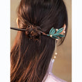 Load image into Gallery viewer, [Ma series] ★China style hair ornament★ 1 hairpin, ladies accessories, fringe, improves temperament, leaves
