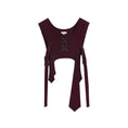 Load image into Gallery viewer, [Daiseiryusu Series] ★China style vest★ PU tops Easy to match Wine red Red Original Unique
