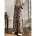 Load image into Gallery viewer, [BIGEMAN Series] ★Casual Pants★ Bottoms Trousers Men's Large Size Floral Pattern Brown
