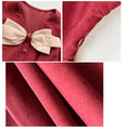 Load image into Gallery viewer, [Shoujo Series] ★One Piece★ 2color Literary Style Easy to Match Ribbon Red Black V-Neck
