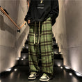 Load image into Gallery viewer, [JIARONG Series] ★Casual Pants★ 3color Bottoms Trousers Unisex Men's Plaid Pattern Large Size Black Green
