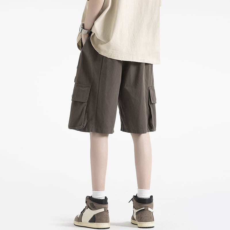 [BIGEMAN Series] ★Shorts★ 2color Bottoms Short Length Pants Unisex Men's Large Size Casual Retro