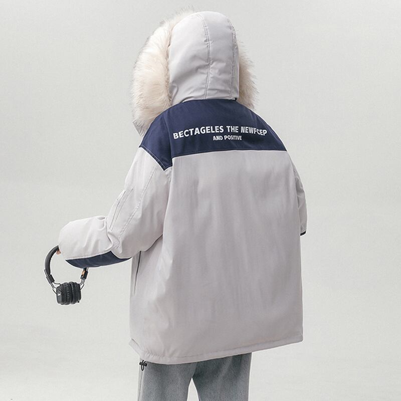 [Suikoishi Series] ★Winter Coat★ Cotton Coat Outerwear 2color Unisex Men's Thick Warm Casual Color Scheme