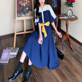 Load image into Gallery viewer, [PANGSAO series] ★Shirt dress★ Long length, improves temperament, color scheme, commuting, dating, office lady, large size
