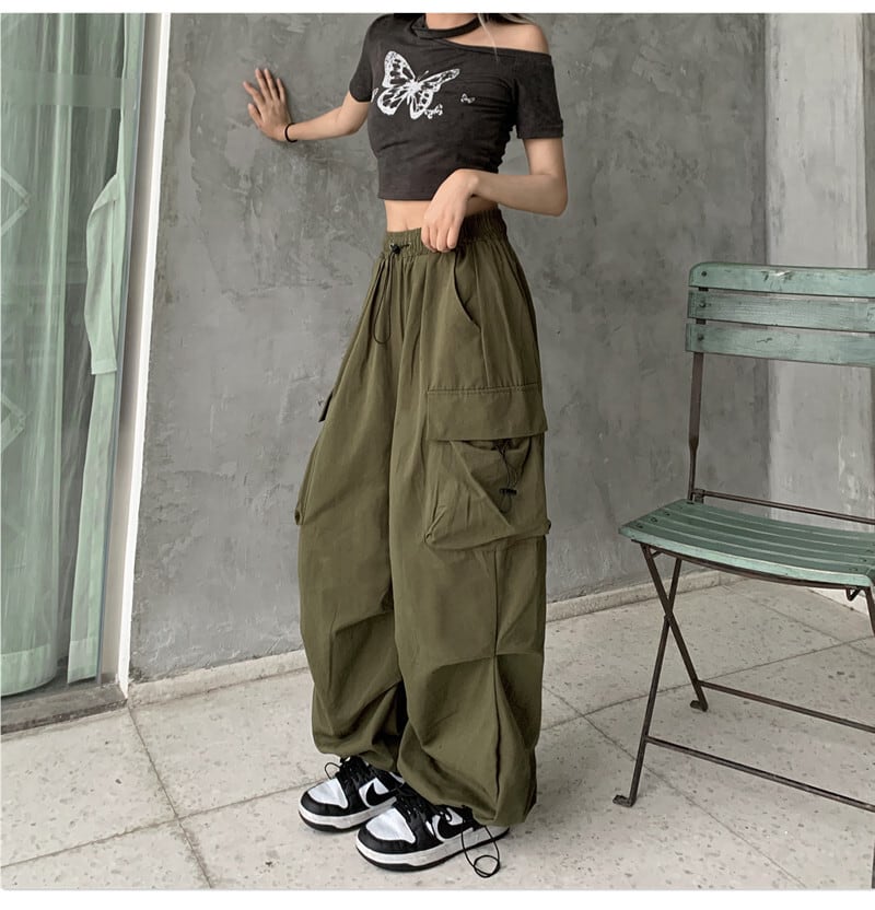 [Miyakoya Series]★Casual Pants★ Pants Bottoms 2 Colors Unisex Men's Green Black Black