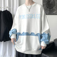 Load image into Gallery viewer, [Yurin Series] ★Tops★ 2color Casual Unisex Men's Color Switching Casual Black White Blue
