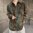 Load image into Gallery viewer, [Illustrated series]★China style shirt★ Tops Unisex Men's ML XL Green Green ML XL Retro
