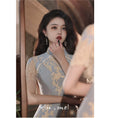 Load image into Gallery viewer, [XIUMEI Series]★China Dress★ Lace Dress, Short Sleeve, Long Length, Chinese Clothes, Short Sleeve, Sexy, Party, Wedding
