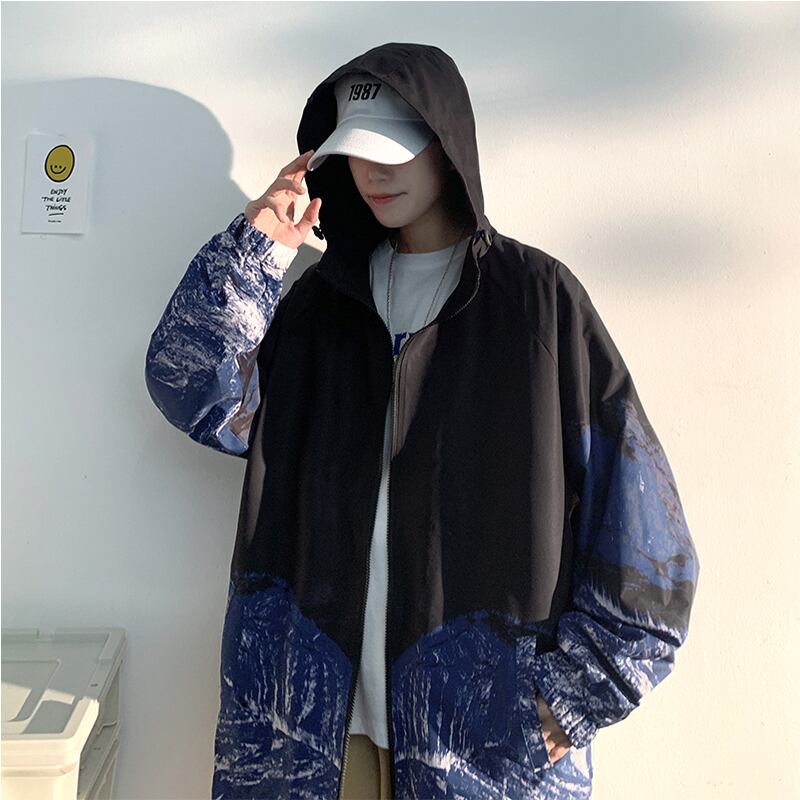 [Han Lishin Series] ★China style outerwear★ 4color jacket Snowy mountain print Large size Loose