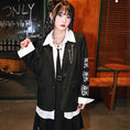 Load image into Gallery viewer, [Kokaisha --- Butterfly Effect Series] ★Blazer★ Outerwear SML Spring Clothes Easy to match Black Black Unique
