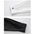 Load image into Gallery viewer, [0246 series]★Shirt★ 2color tops fake layered simple black white easy to match
