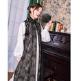 Load image into Gallery viewer, [Kokaisha---Gyounma Series] ★Chinese style setup★ Dress + long vest 2-piece set Cute
