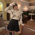 Load image into Gallery viewer, [KEKE series] ★Tops★ 2-color blouse shirt with design, cute, beige, black, easy to match
