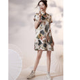 Load image into Gallery viewer, [YUEQIAO Series] ★Improved Chinese dress★ Short length crane loose fitting dress wedding fireworks festival festival
