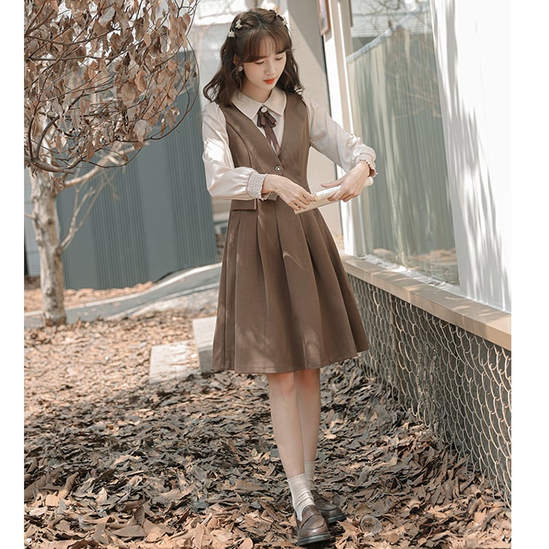 [DANSAIZI Series] ★One Piece★ Faux layered women's, easy to match for commuting to work, dates, and school S M L XL