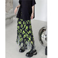 Load image into Gallery viewer, [YIDAO Series]★Skirt★ Bottoms Fringe Green Green Slimming Fashion Easy to match
