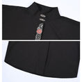 Load image into Gallery viewer, [Ancient monster --- butterfly effect series] ★China style top★ Blazer short sleeve embroidery butterfly short length black black
