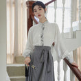 Load image into Gallery viewer, [WUJIA Series]★China style shirt★ Tops, long sleeve shirt, Chinese elements, summer clothes, improves temperament, SML, switching
