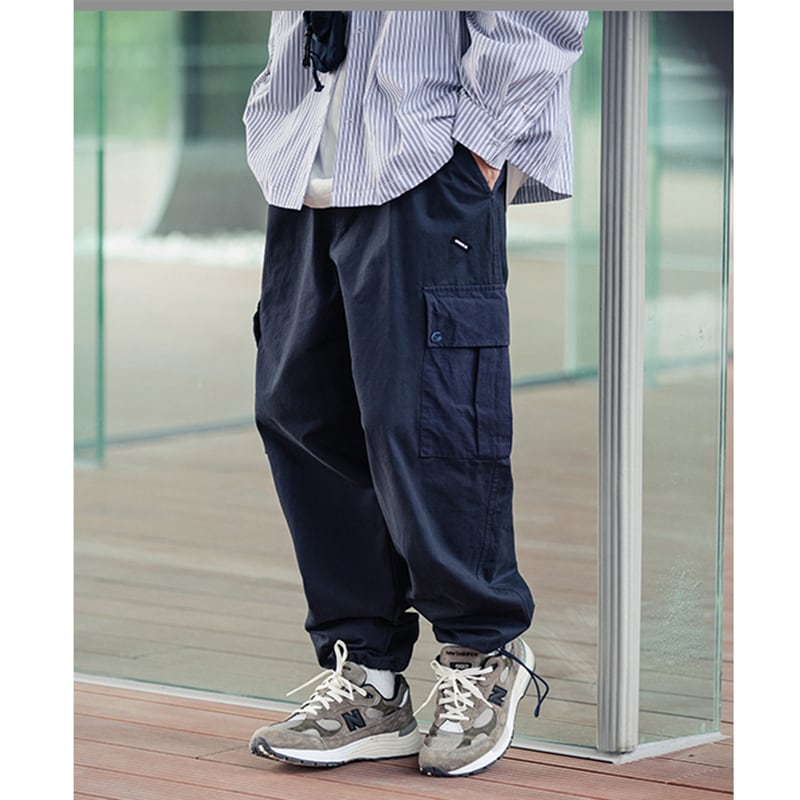 [MMstudios Series]★Casual Pants★ 2color Pants Bottoms Unisex Men's Color Scheme Navy Khaki Green