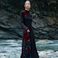 Load image into Gallery viewer, [Daiseiryusu series] ★China style dress★ Knit dress, changeover, Chinese button, slim fit, slim
