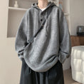 Load image into Gallery viewer, [KADISHOU Series] ★Sweater★ 3color Knit Parka Tops Unisex Men's Black Gray Coffee Color
